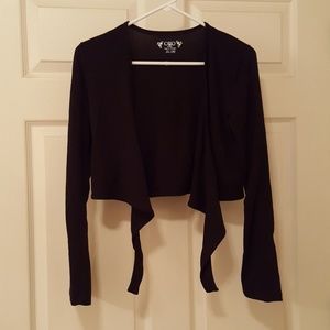 Black long sleeve crop jacket